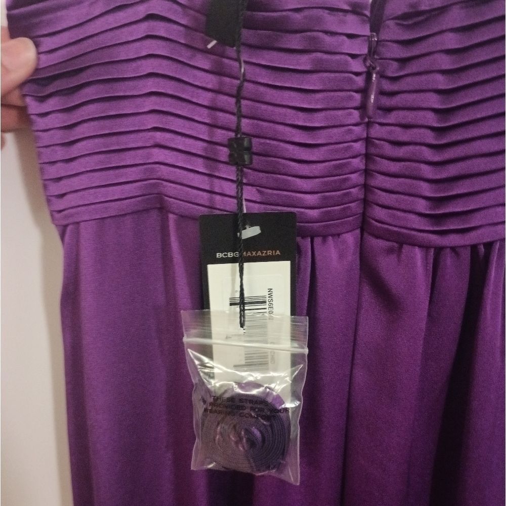 Bcbgmaxazria NWT Removable Strap Orchid Dress NWT - Picture 7 of 13